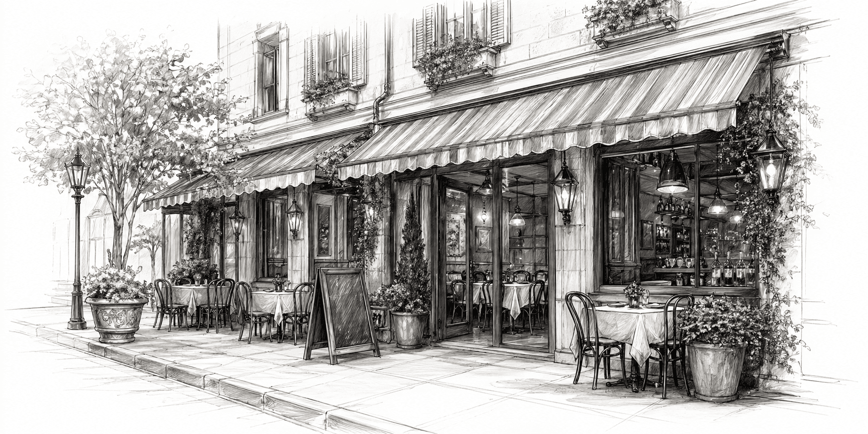 Illustration of the Bella Forno storefront